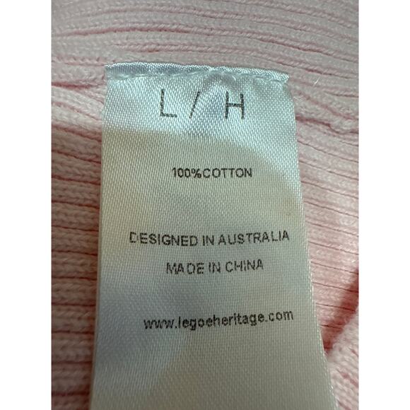 Legoe Pink Ribbed Knit Sleeveless Scoop Neck Maternity Bodycon Maxi Dress Size L - Picture 5 of 5